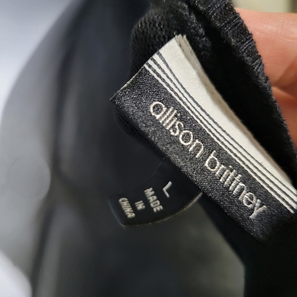 Allison Brittney Black and White Knit Dress - Picture 2 of 4